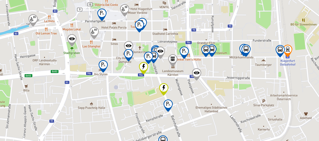 Mappa Klagenfurt